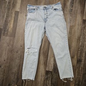 Abercrombie Distressed High Rise Jeans